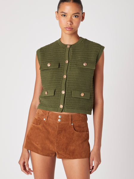 Smooth Sailing Vest in Olive