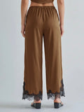 City Chic Satin Set in Mocha