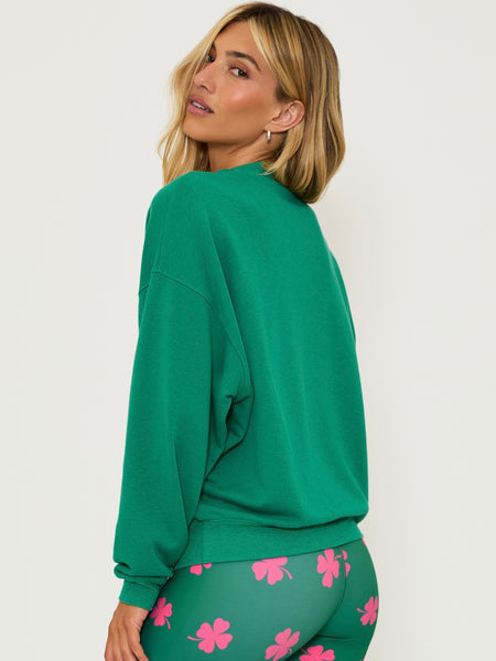 Devyn Oversized Sweatshirt in Lucky Clover