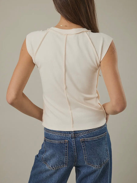 See My Seams Tank in Cream