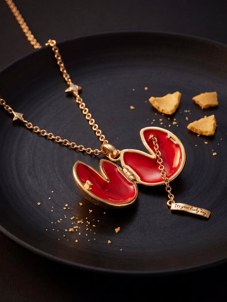 Fortune Cookie It's Your Lucky Day Locket Pendant