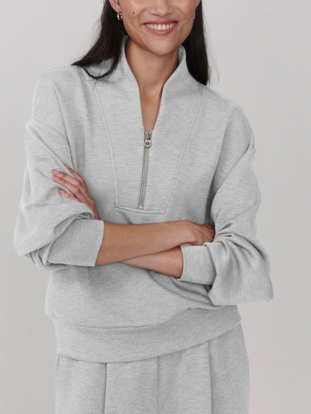 Davidson Sweat in Light Grey Marl