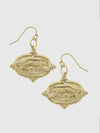 Tiger Intaglio Earrings