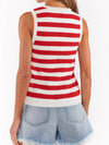 Devin Tank in Red Stripe Delight Knit
