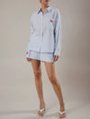 Lobster Love Button Up in Blue
