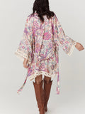 Mojave Lily Short Robe in Opal