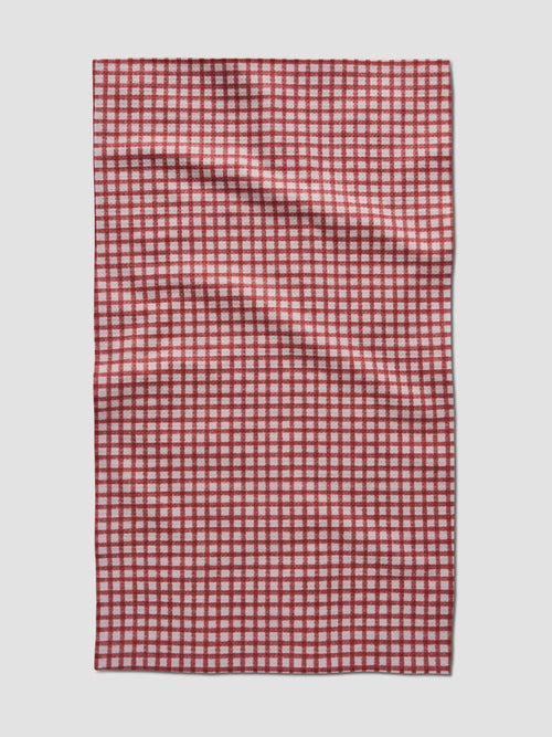 Fireside Plaid Red Tea Towel