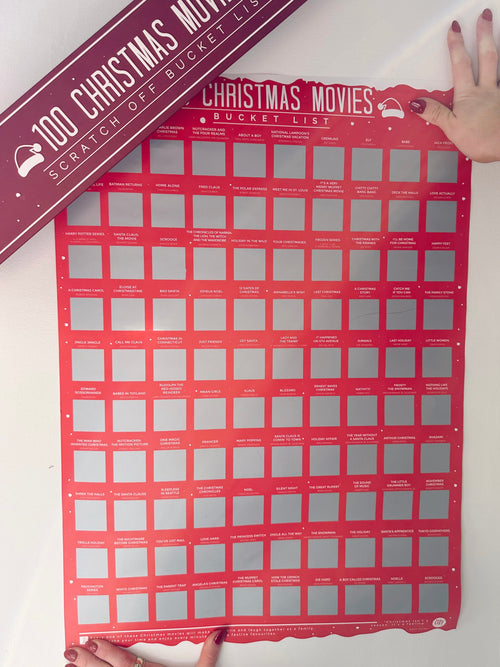 100 Christmas Movies Bucket List Poster