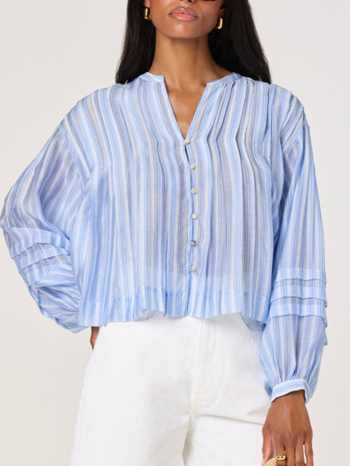 Erika Top in Blue Stripe