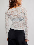 Raising Eyebrows Lace Top in Clean Ivory