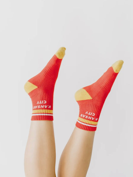 Kansas City Crew Socks in Red