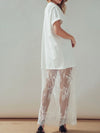 Play Me Your Mix Tape Dress in White