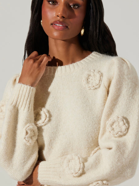 Wilessa Sweater in Cream