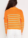 Amira Sweater in Orange & Mint