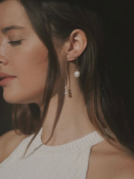 Toni Earrings in Pearl