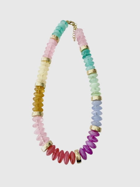 Calloway Beaded Necklace in Rainbow