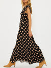 Elodie Dress in Midnight Polka Dot