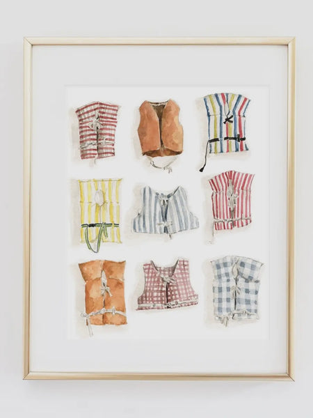 Boat Coats Art Print