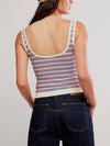 Striped Simply Soft Cami in Peri Combo