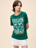 Waylon Jennings Outlaw Legend Boyfriend Tee in Hunter