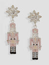 Nutcracker & Snowflake Drop Earrings