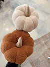 Sherpa Pumpkin Pillow in Rust