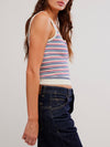 Striped Simply Soft Cami in Peri Combo