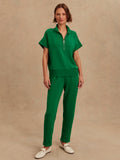 Ritchie Short Sleeve Sweat in Verdant Green