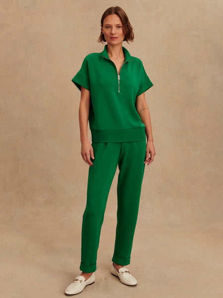 Ritchie Short Sleeve Sweat in Verdant Green