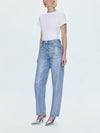 Wes High Rise Barrel Jean in Spellbound