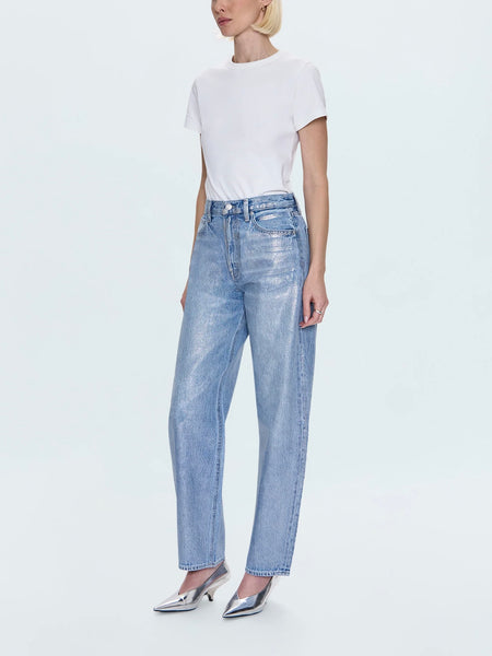 Wes High Rise Barrel Jean in Spellbound