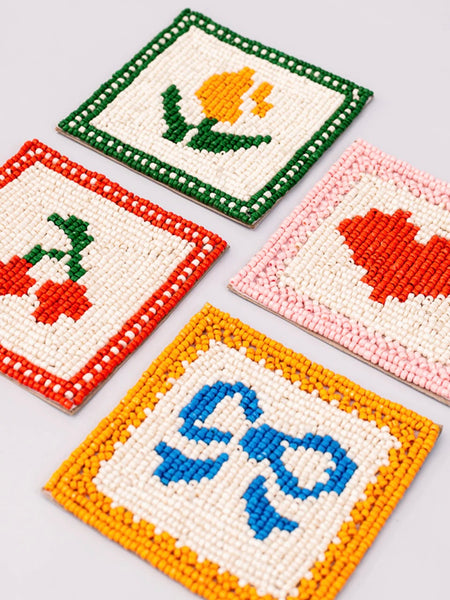 Beaded Coaster Set