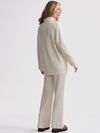 Pensdale Relaxed Knit Jacket in Egret