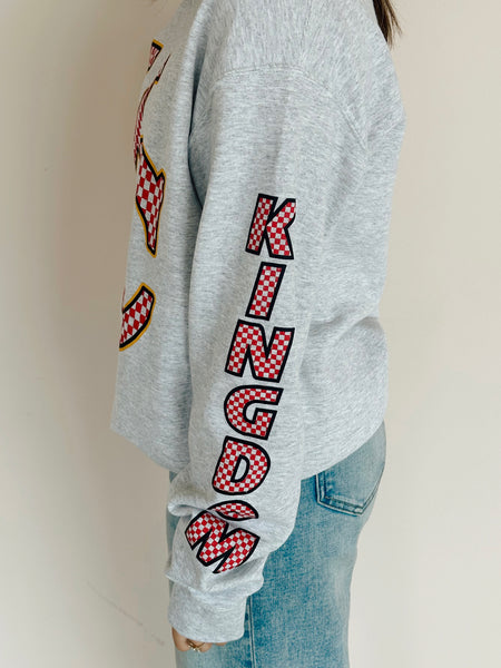 Checkered KC Football Sweatshirt