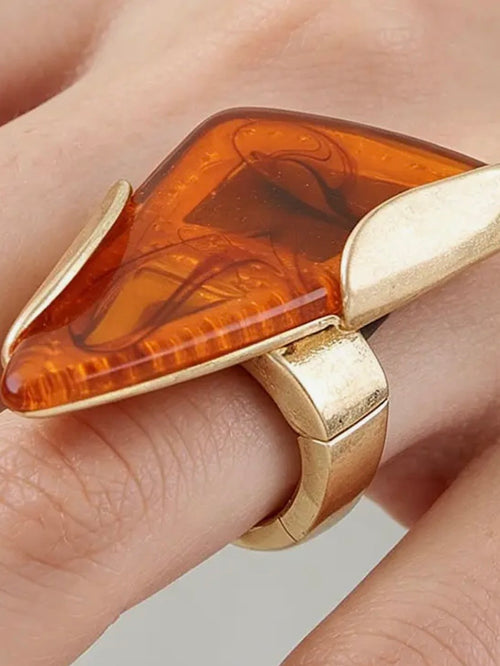 Make It Marble Ring in Brown