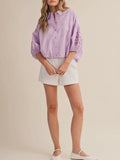 Top With Bubbly Blouse in Sweet Lilac