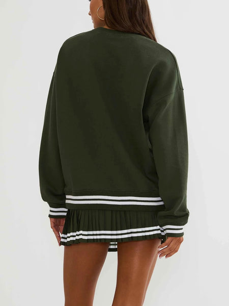 Devyn Oversized Sweatshirt in Shaded Spruce