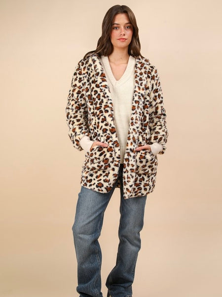 She's Leopard Fuzzy Wuzzy in Ivory Leopard