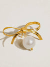 Alice Bow Dangle Pearl Earring