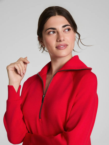 AirEssentials Half Zip Dress in Spanx Red