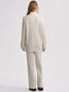 Pensdale Relaxed Knit Jacket in Egret