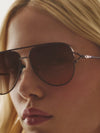 High Key Twist Sunnies in Brown Fawn