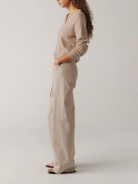 The Big Easy Pull On Wide Leg in Sand Dollar