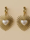 Mother of Pearl Heart Earrings