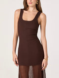 Glena Dress in Brown