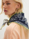 Carmen Knitted Triangle in Denim Jeans