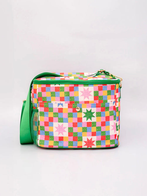 Checker Stars Cooler Bag