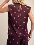 Polka Your Dot Blouse in Plum