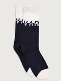 Stellar Colorblock Sock in Black & Egret