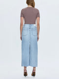 Raye Denim Skirt in Jardin